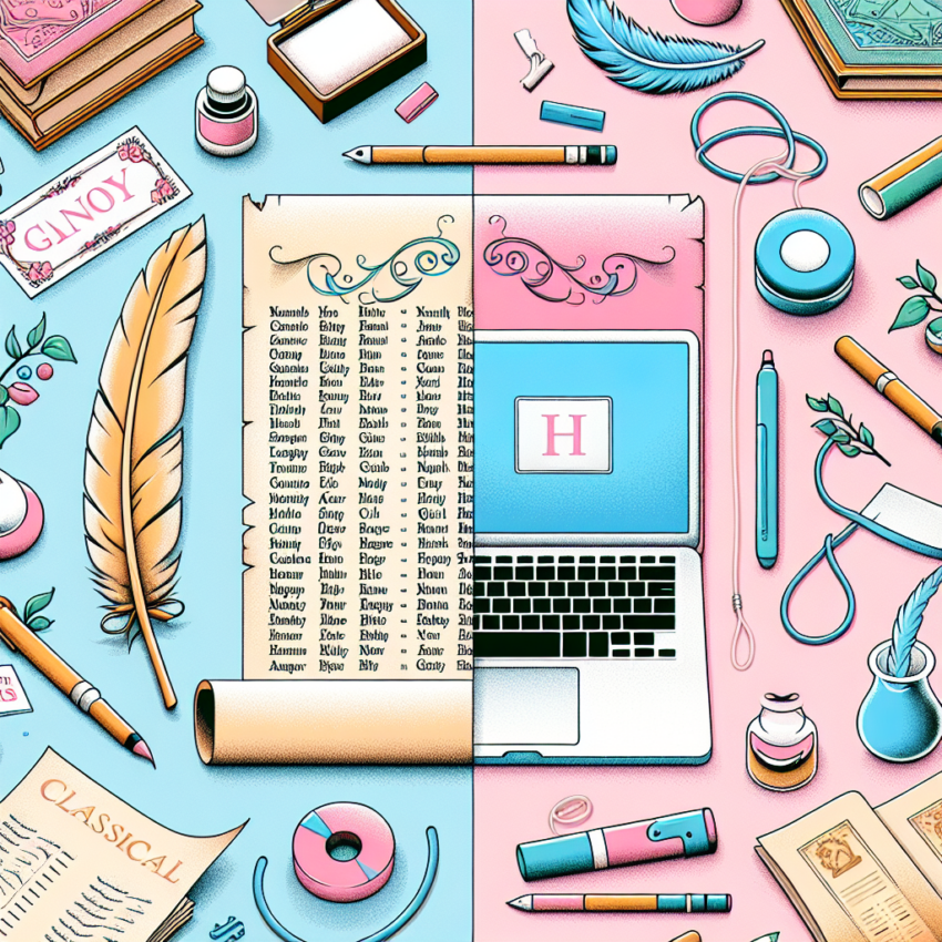 Klassiske vs. Trendy pigenavne med h – hvad skal du vælge?